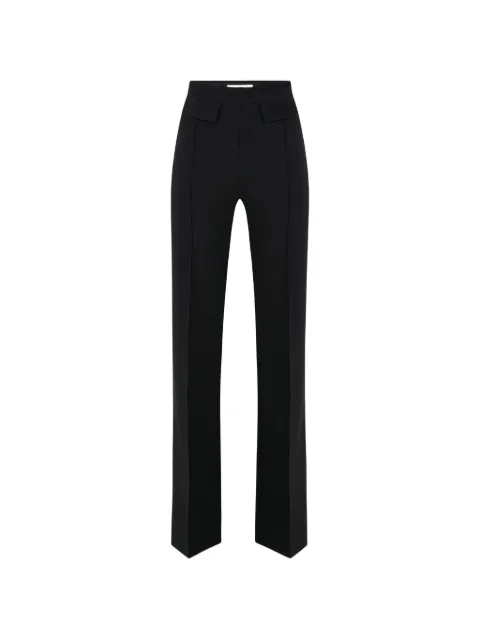 Elisabetta Franchi pantalon en crêpe à logo brodé