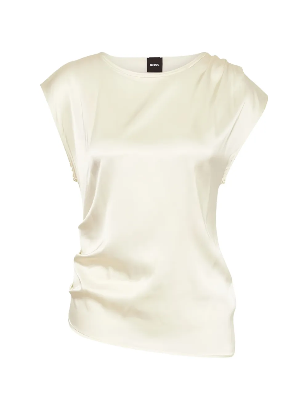 BOSS Etoga draped T-shirt - Toni neutri