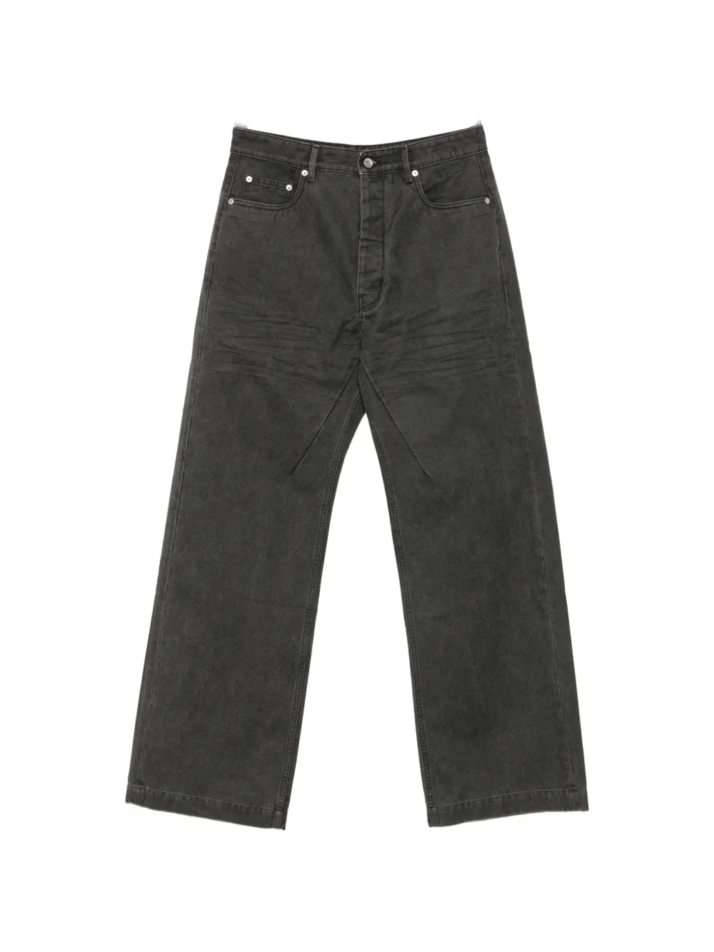 Rick Owens DRKSHDW faded-effect wide-leg jeans - Grigio