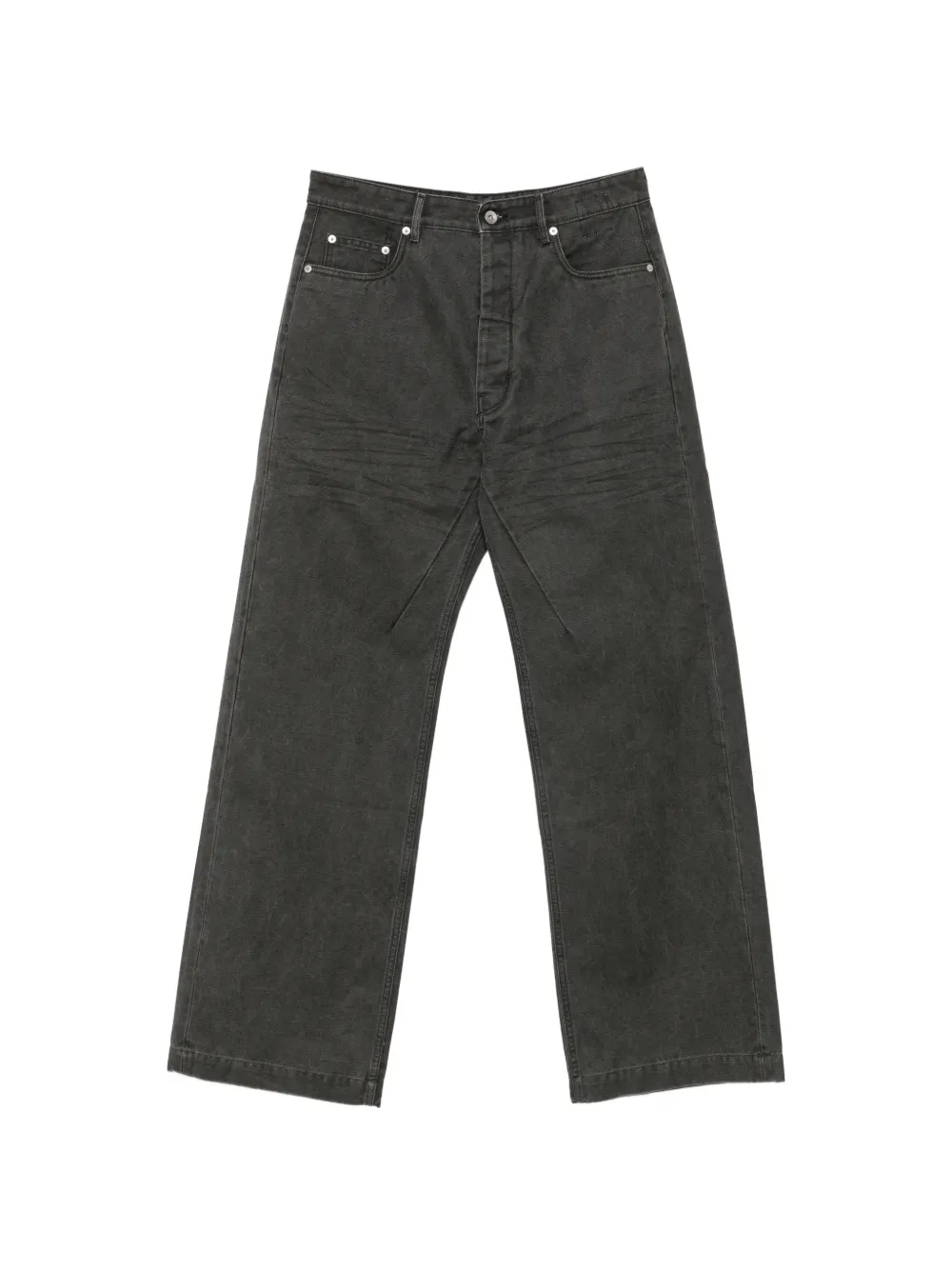 Rick Owens DRKSHDW faded-effect wide-leg jeans - Grigio