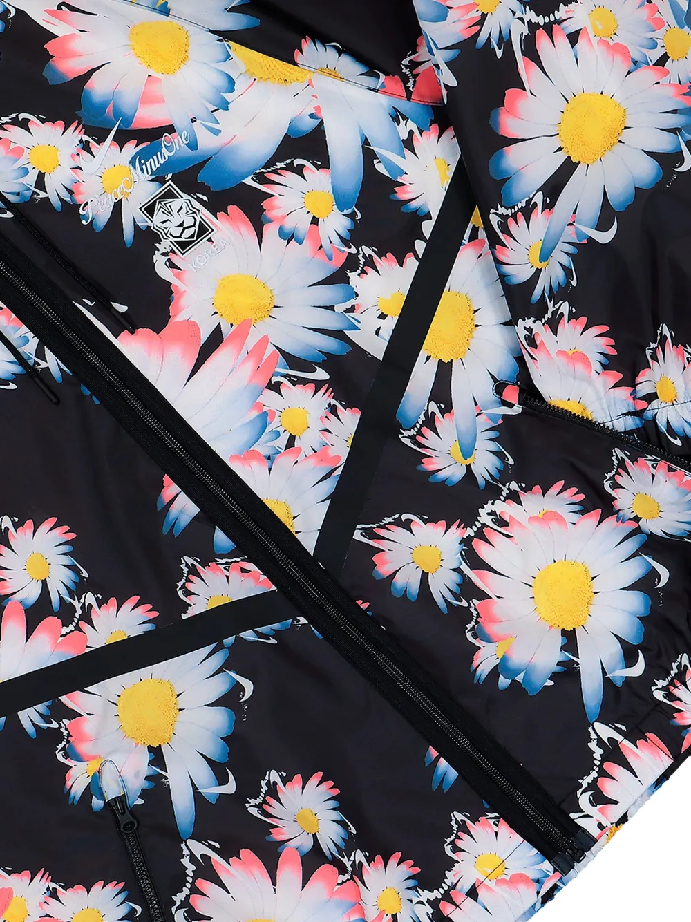 Nike Peaceminusone Anthem jack met bloemenprint Zwart