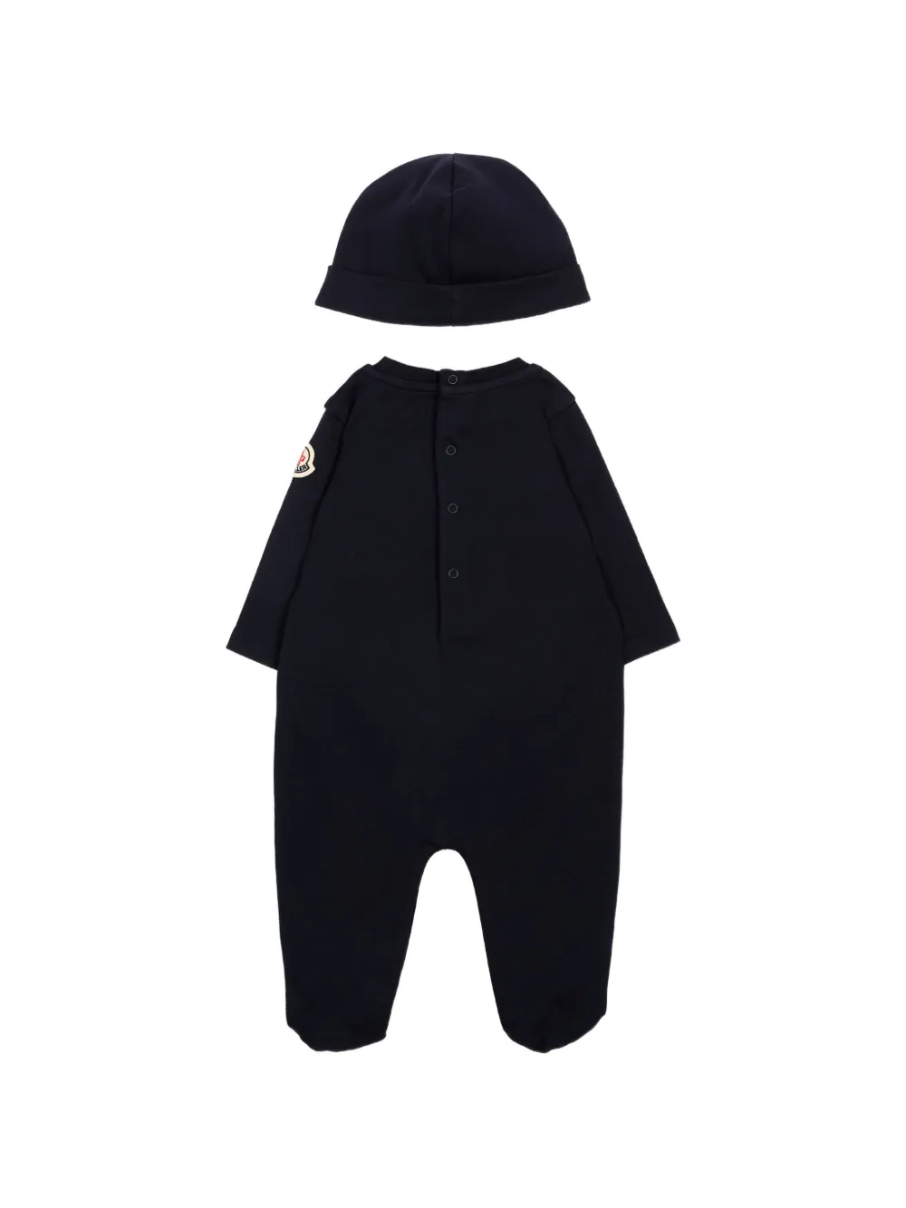Moncler Enfant Pyjama met geborduurd logo Blauw