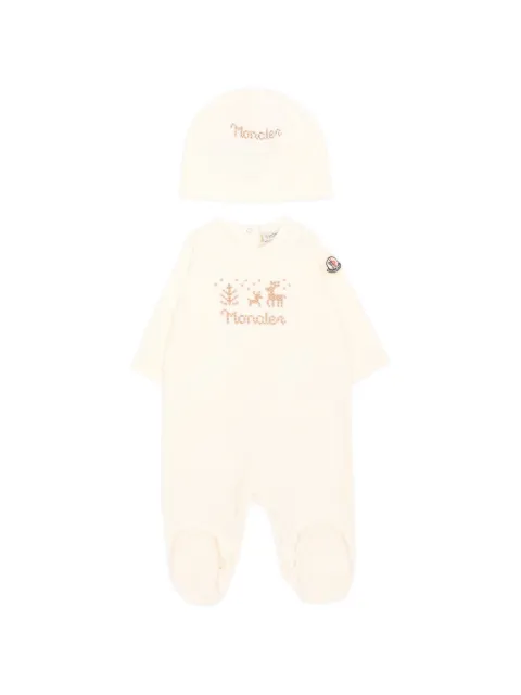 Moncler Enfant ensemble haut-pantalon à broderies