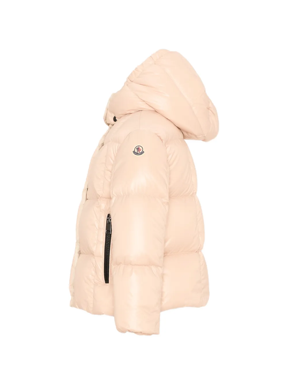 Moncler Enfant Parana gewatteerd jack met capuchon Roze