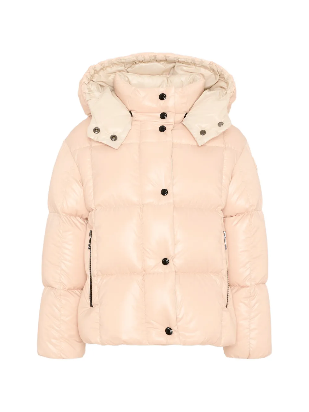 Moncler Enfant Parana gewatteerd jack met capuchon Roze