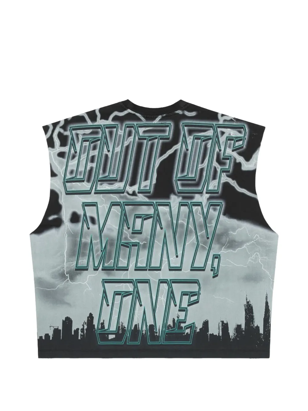 GODSPEED Voltage top met grafische print Zwart