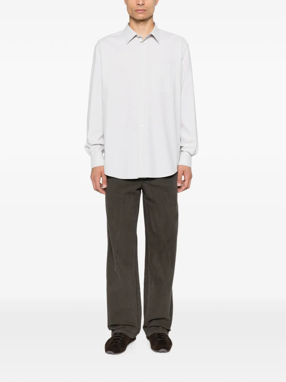 The Row Pace Long-sleeve Shirt in Grey, view 2