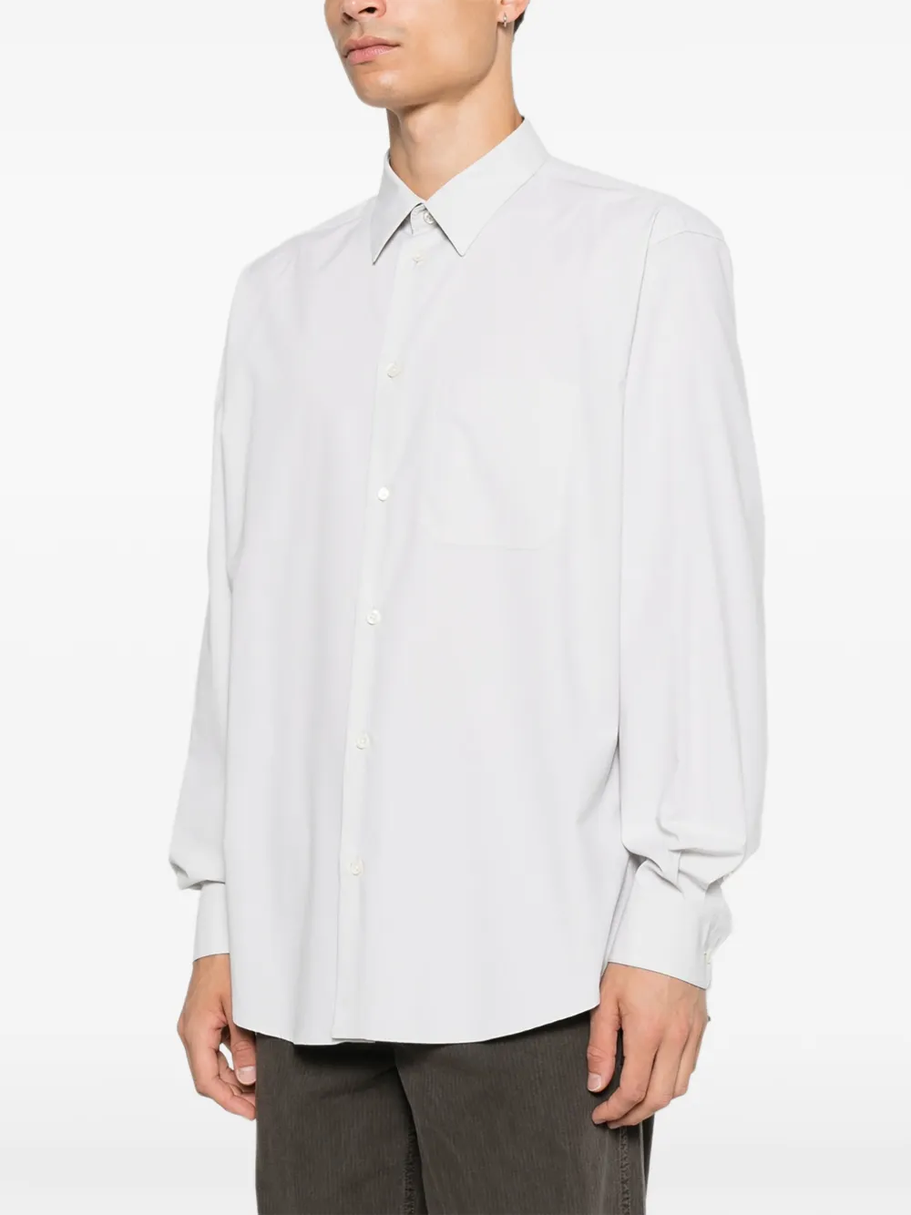 The Row Pace Long-sleeve Shirt in Grey, view 3