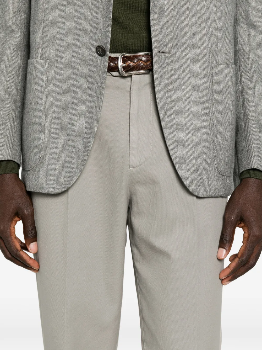 Brunello Cucinelli Straight plooibroek Grijs