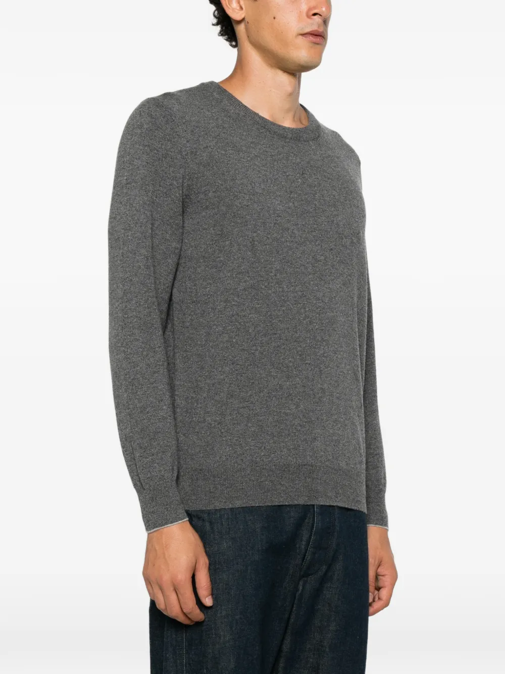 Brunello Cucinelli fine-knit sweater Grijs