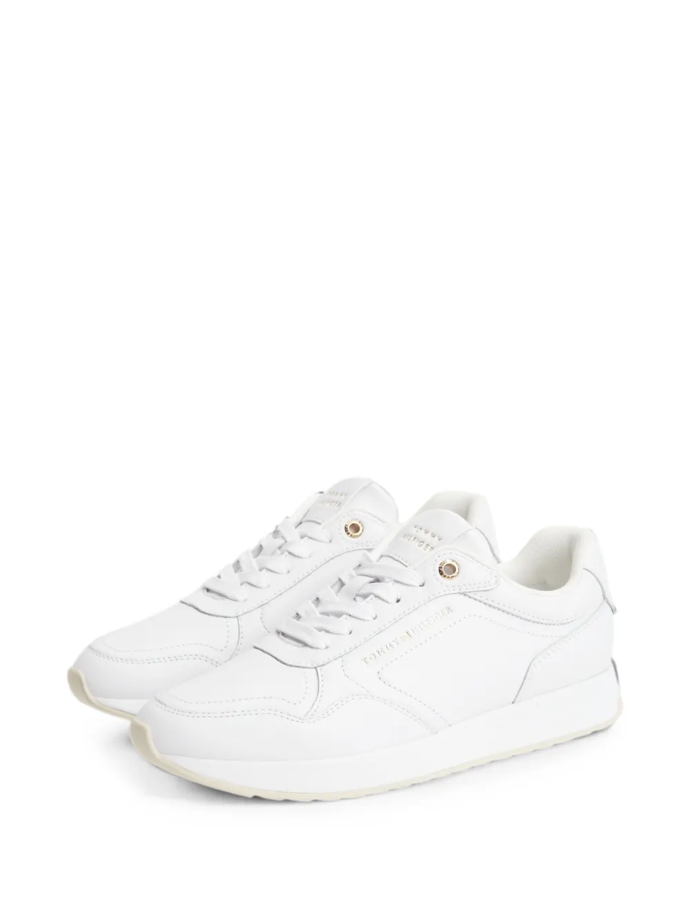 Tommy Hilfiger Sneakers met logoplakkaat Wit