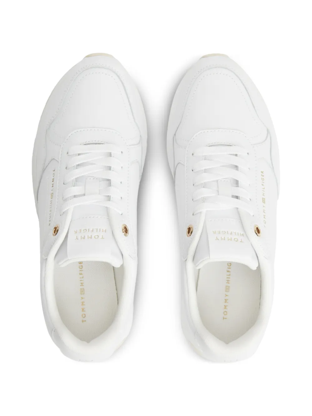 Tommy Hilfiger Sneakers met logoplakkaat Wit