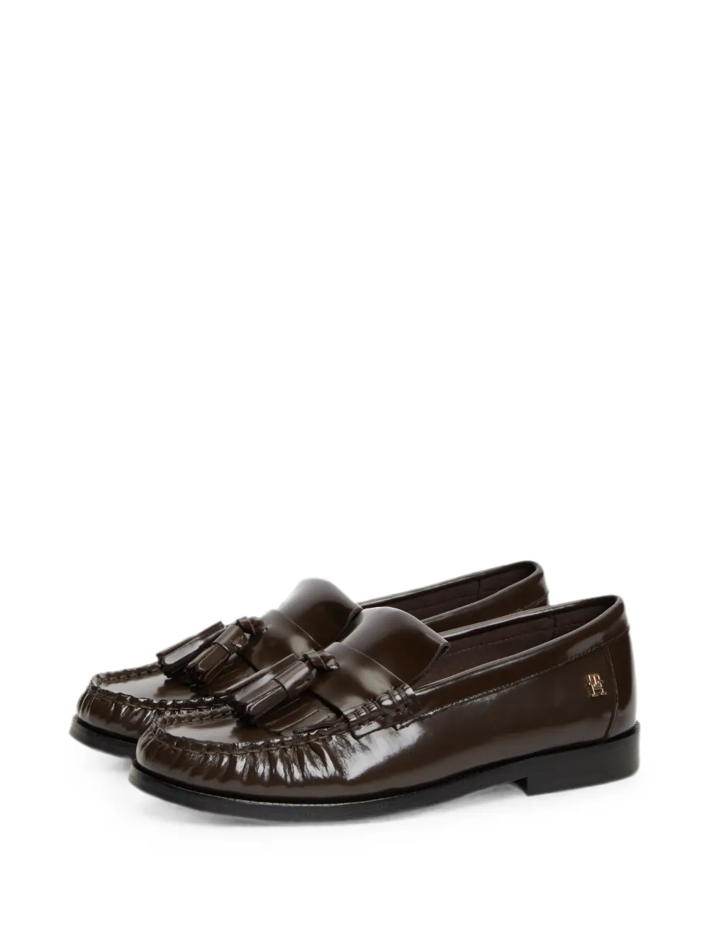 Tommy Hilfiger tassel leather loafers Bruin