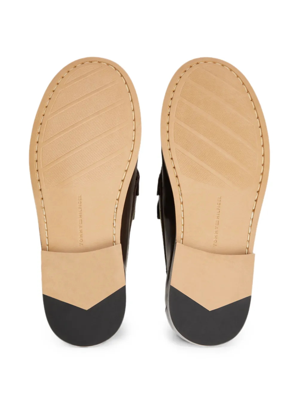 Tommy Hilfiger tassel leather loafers Bruin