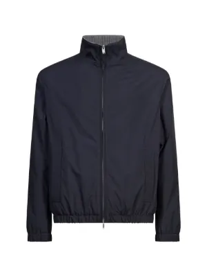 Loro Piana ボンバージャケット ジップアップ Loro Piana ジップアップ ボンバージャケット | ブルー | FARFETCH JP