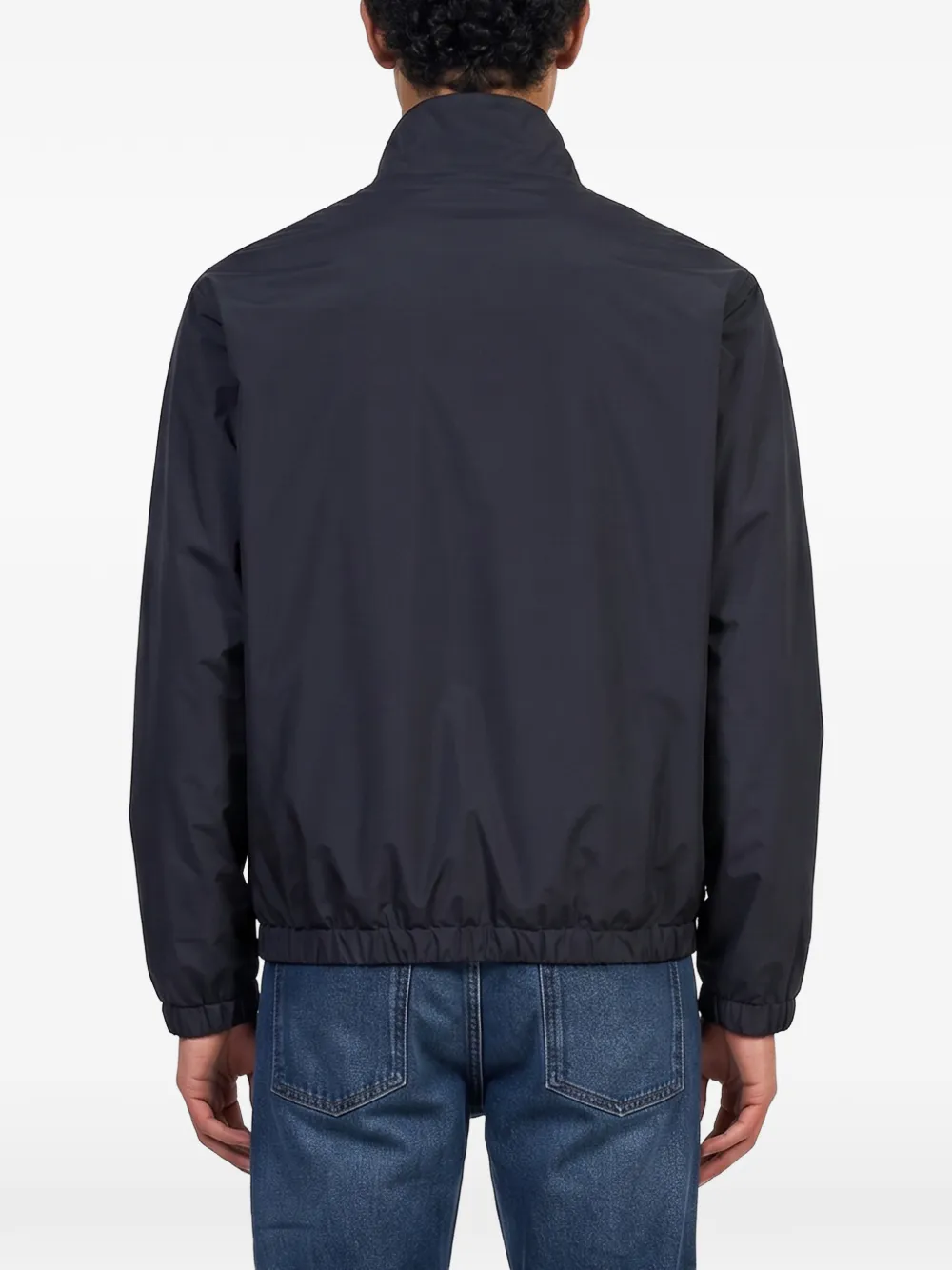 Lardini high-neck elasticated-trim jacket Blauw