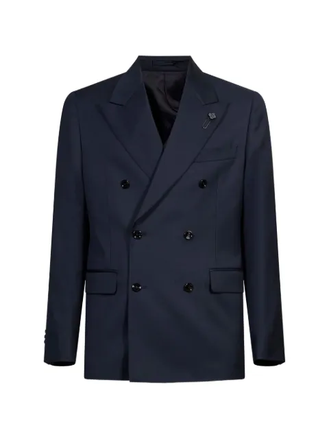 Lardini peaked-lapel double-breasted suit