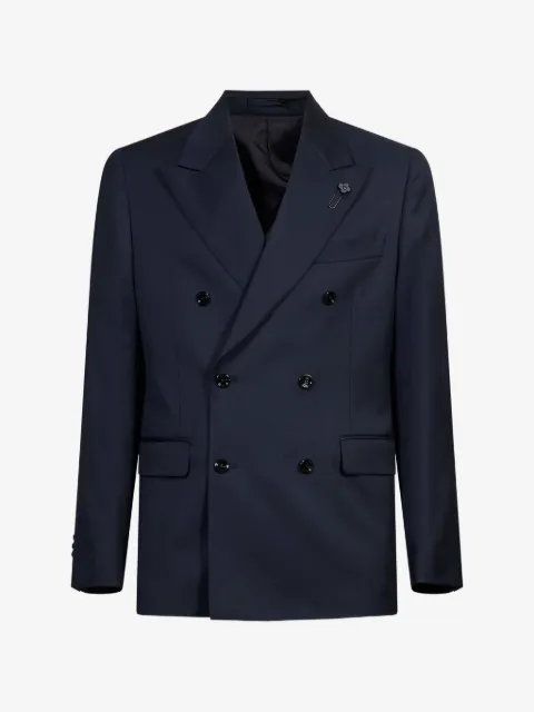 Lardini peaked-lapel double-breasted suit