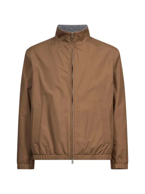 Lardini zip-up high-neck jacket
