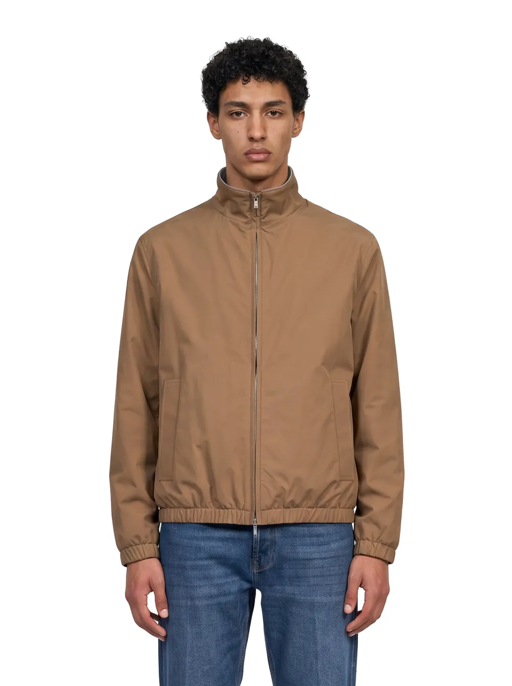 Lardini Jack met hoge hals Bruin