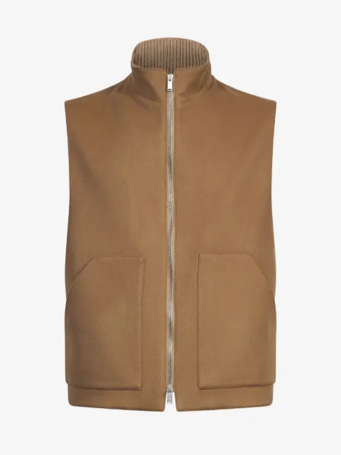 Lardini ジップアップ ハイネックベスト