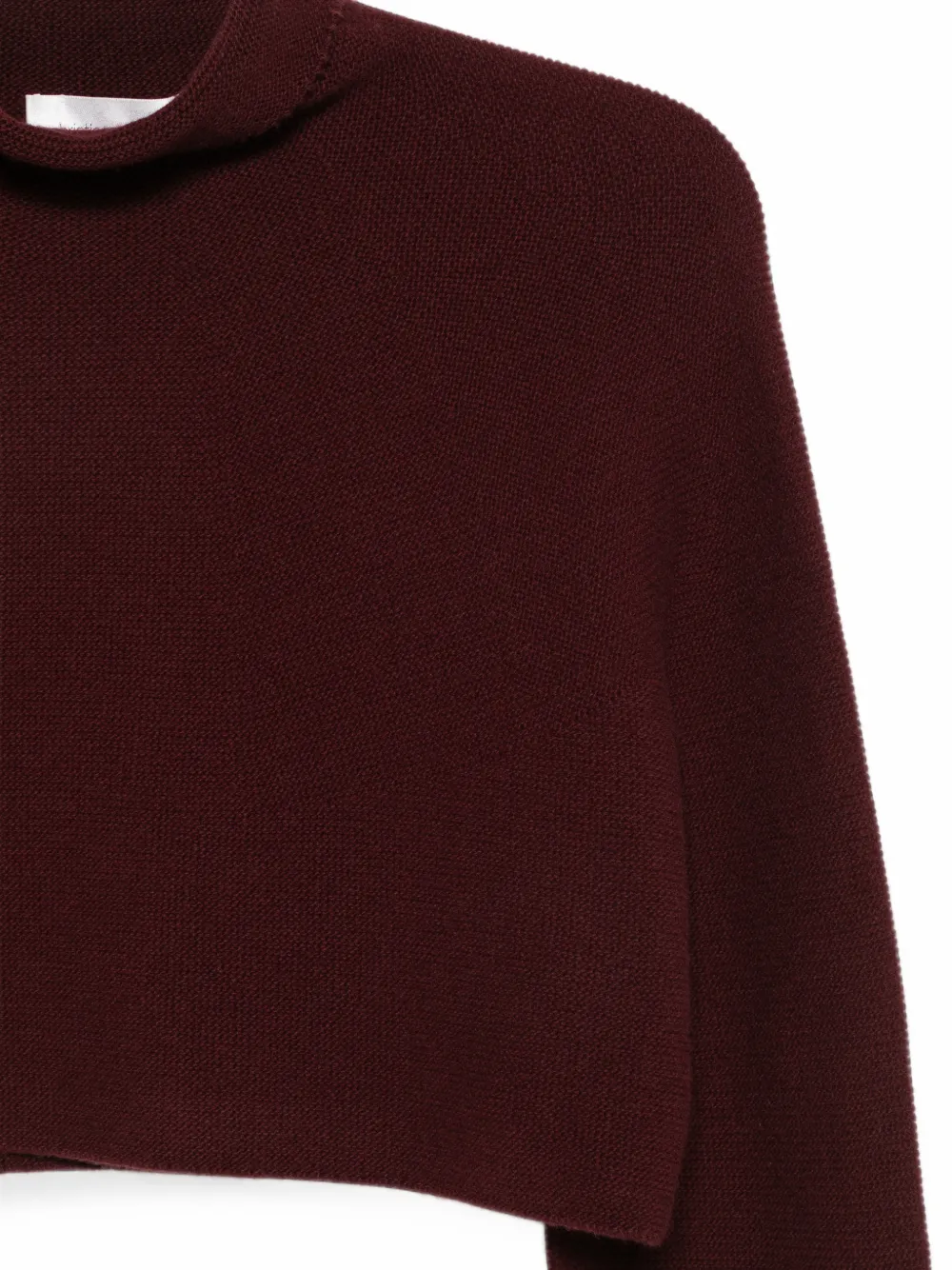 Christian Wijnants Kavin cropped trui met hoge hals Rood