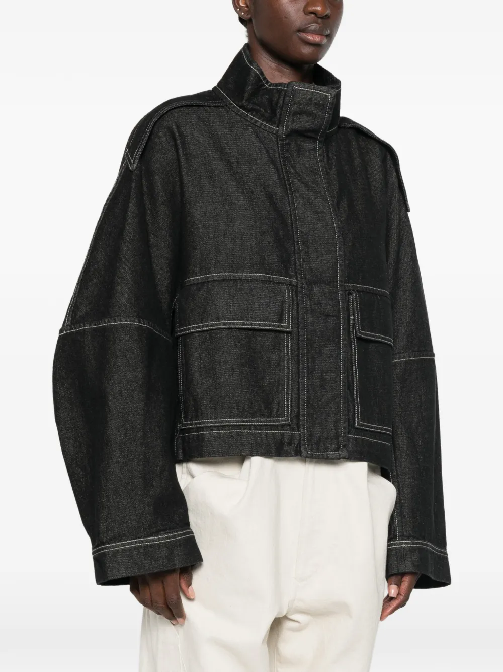 Christian Wijnants Denim jack Zwart