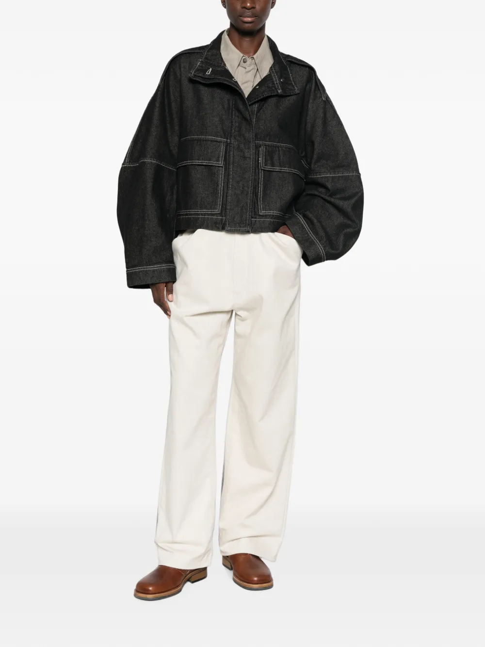 Christian Wijnants Denim jack Zwart
