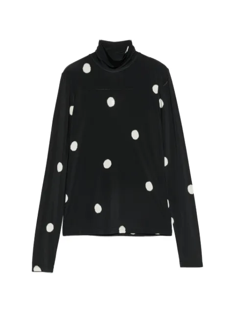 Christian Wijnants Tugal polka-dot high-neck top