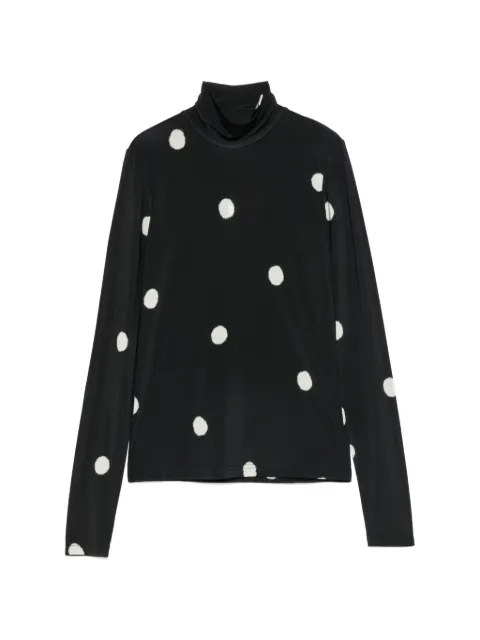 Christian Wijnants Tugal polka-dot high-neck top