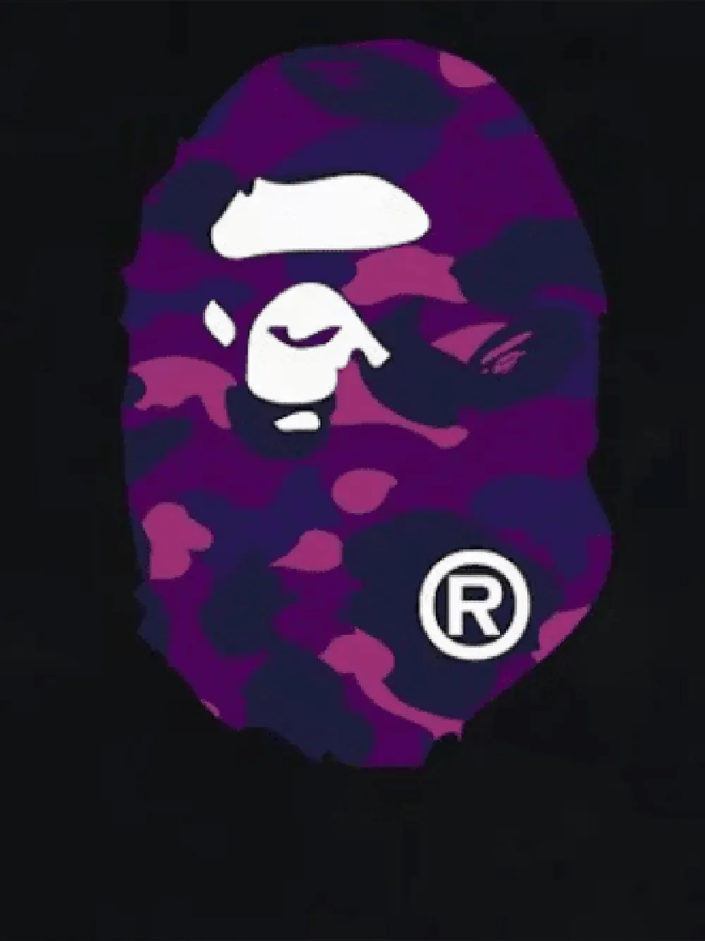 A BATHING APE T-shirt met camouflageprint Zwart