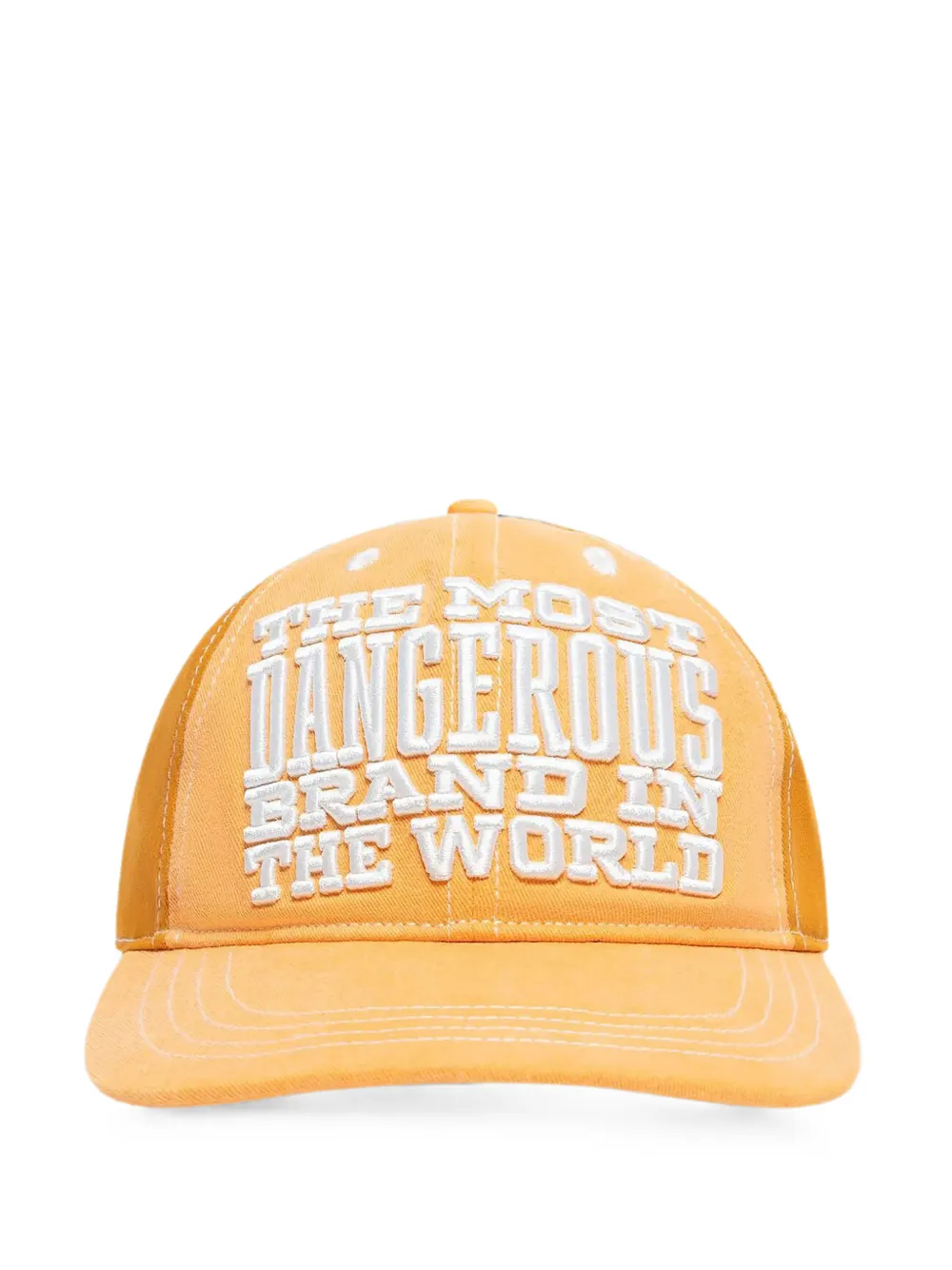 Denim Tears Embroidered Baseball Cap In Orange
