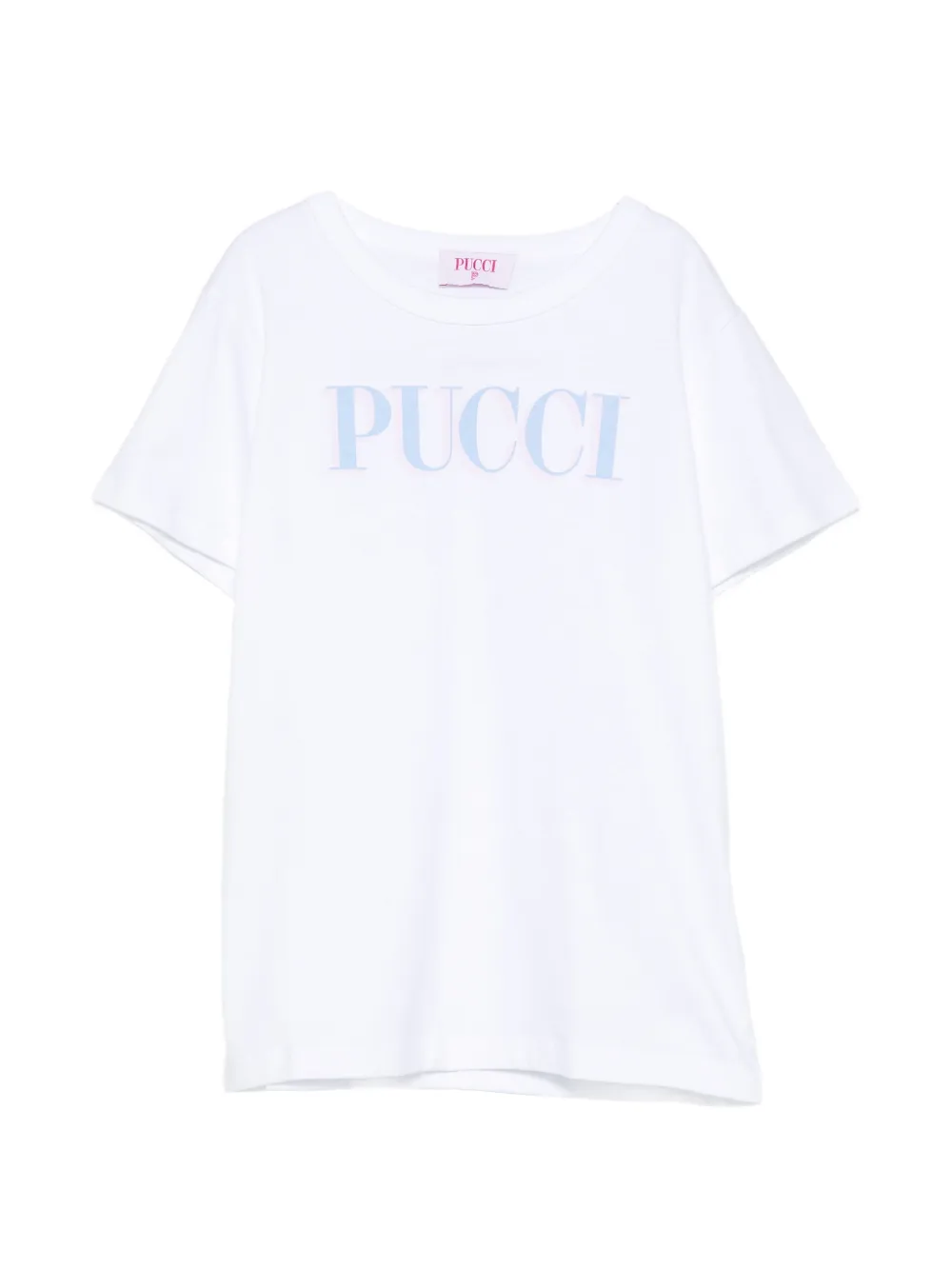 PUCCI Junior logo-print crew-neck T-shirt - Bianco