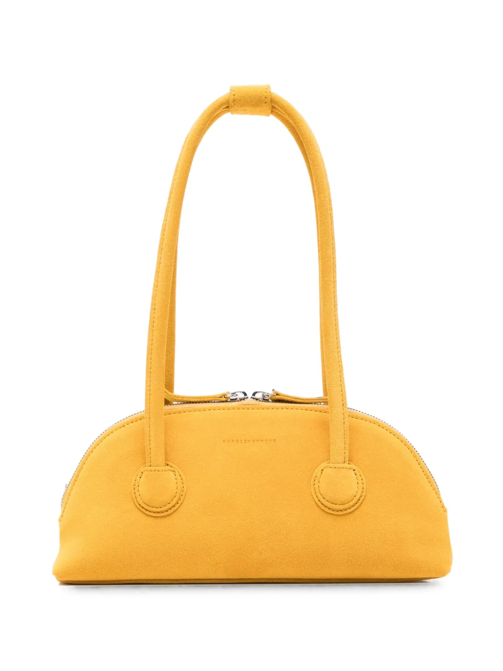 Marge Sherwood Bessette suede half-moon tote bag - Giallo