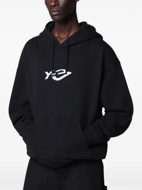 Y-3 logo-print hoodie