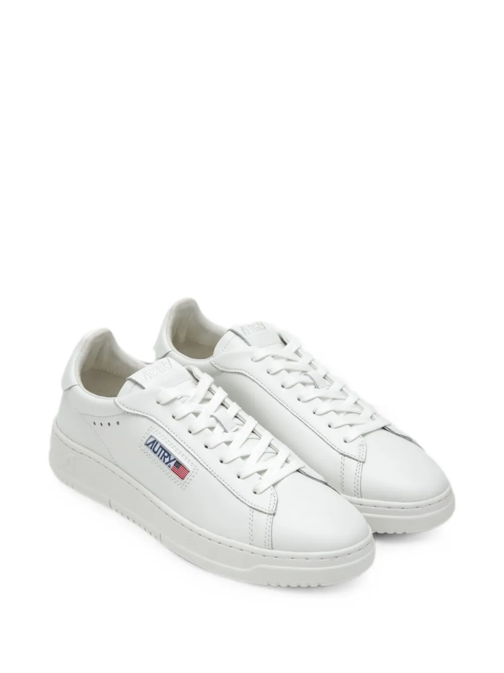 Autry Dallas leren sneakers met logo-patch Wit