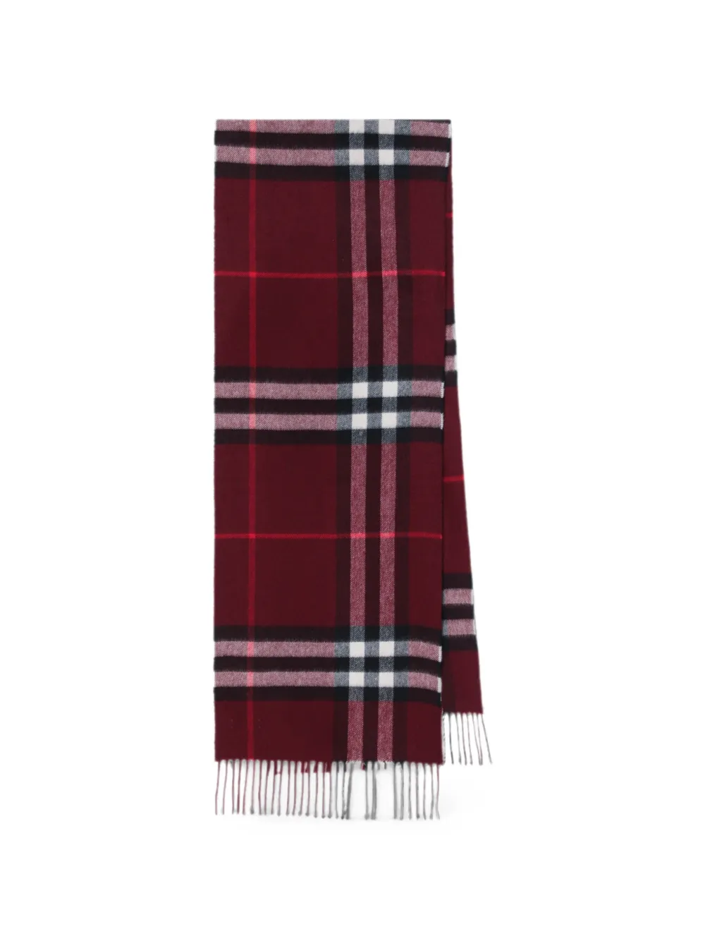 Burberry Sciarpa con motivo Giant Check - Rosso