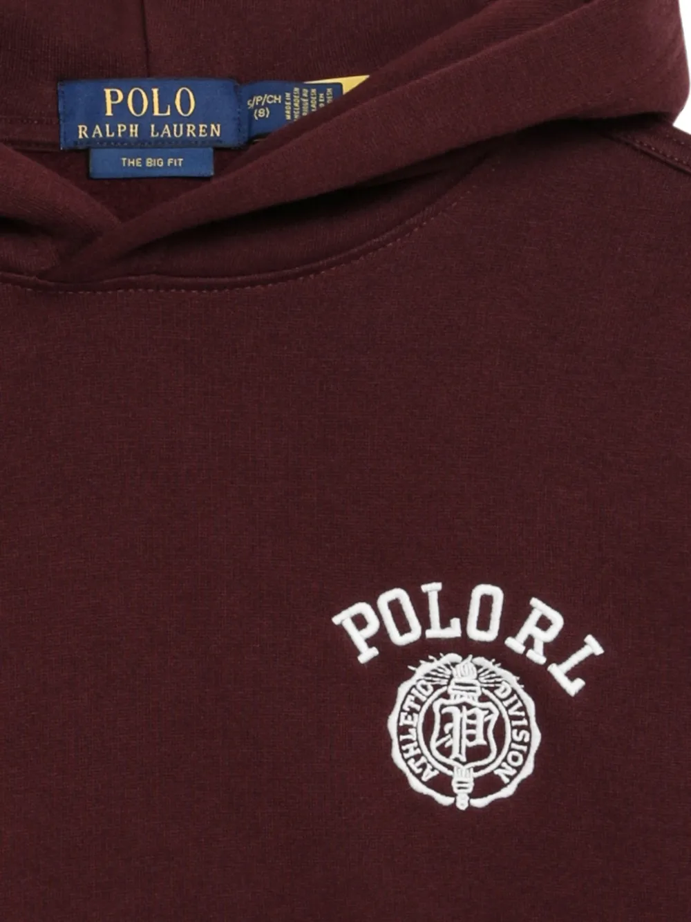 POLO RALPH LAUREN KIDS Big Fit fleece hoodie met logo Rood