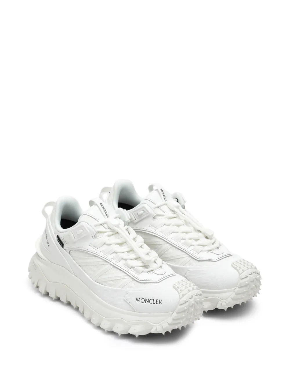 Moncler panelled low-top sneakers Wit