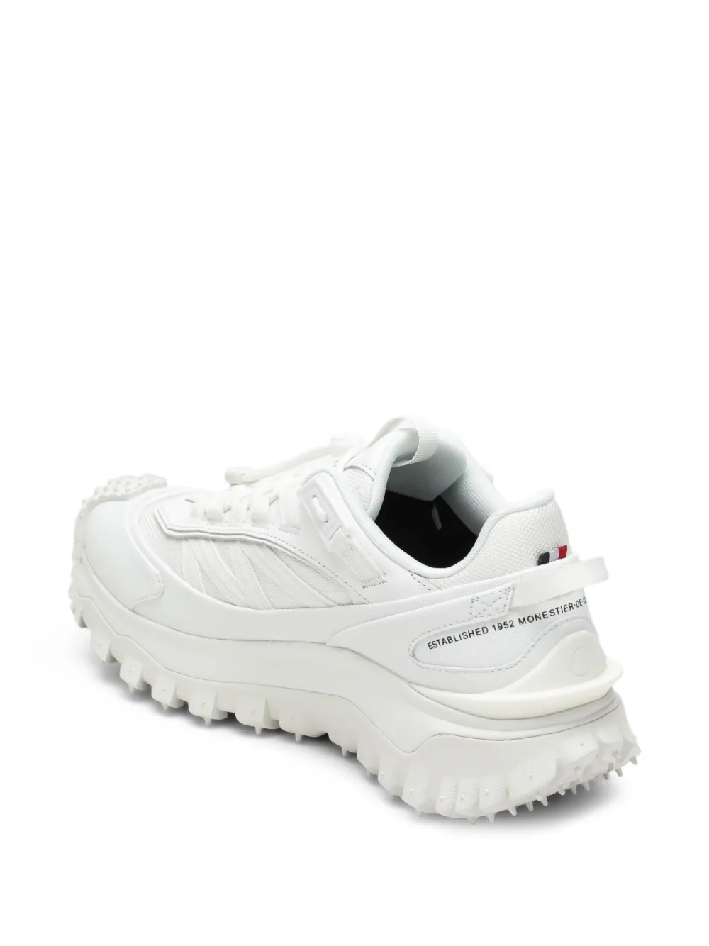 Moncler panelled low-top sneakers Wit
