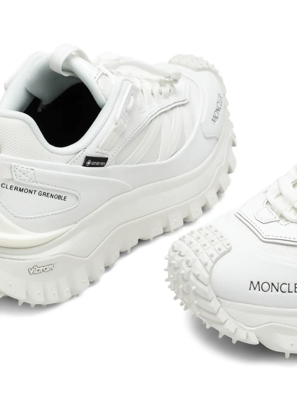 Moncler panelled low-top sneakers Wit