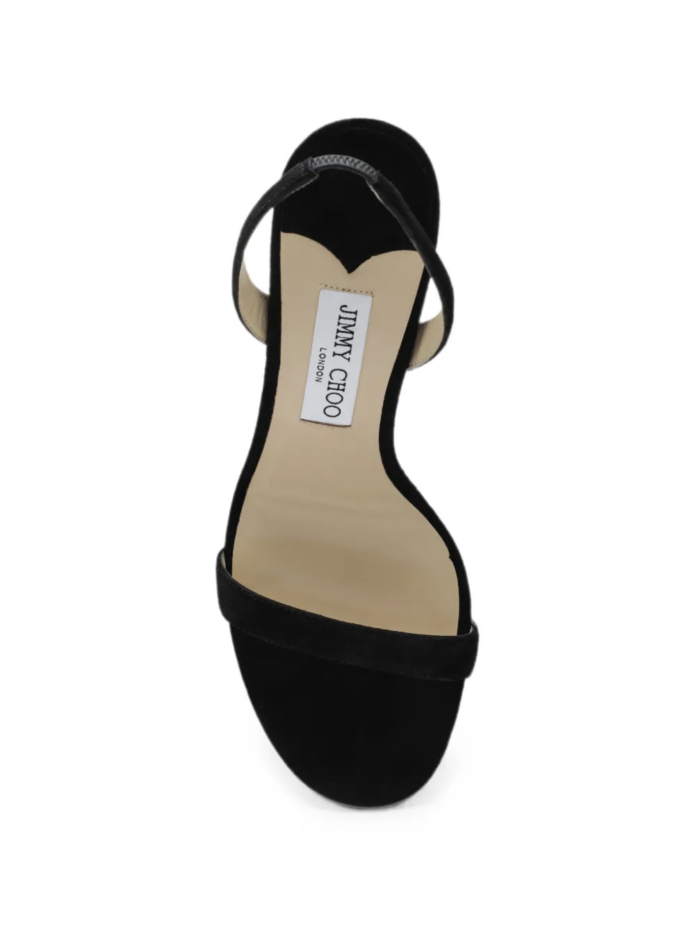 Jimmy Choo Jenn 100 suede slingback sandals Zwart
