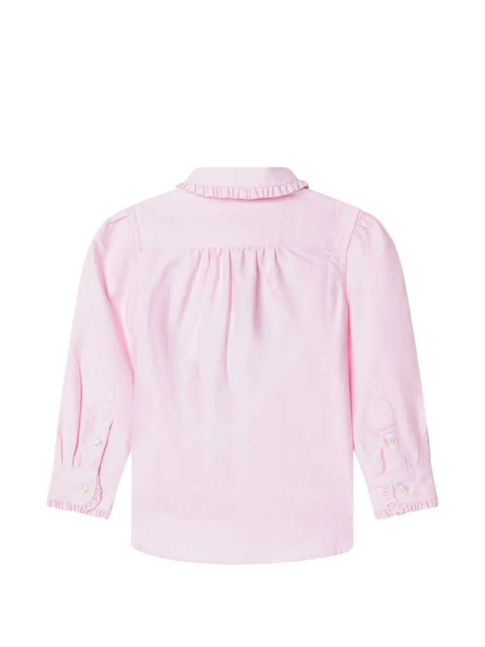 POLO RALPH LAUREN KIDS Shirt met ruches en knopen Roze