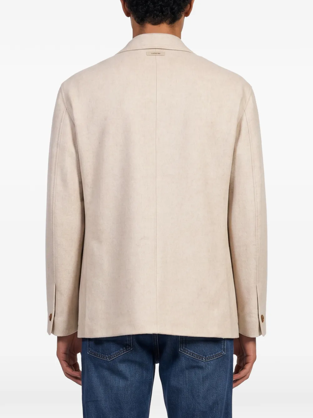 Lardini flap-pocket wool jacket Beige