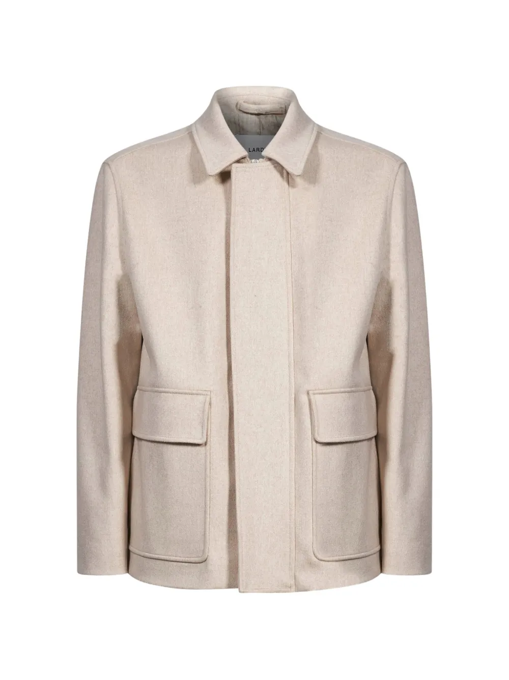Lardini flap-pocket wool jacket Beige