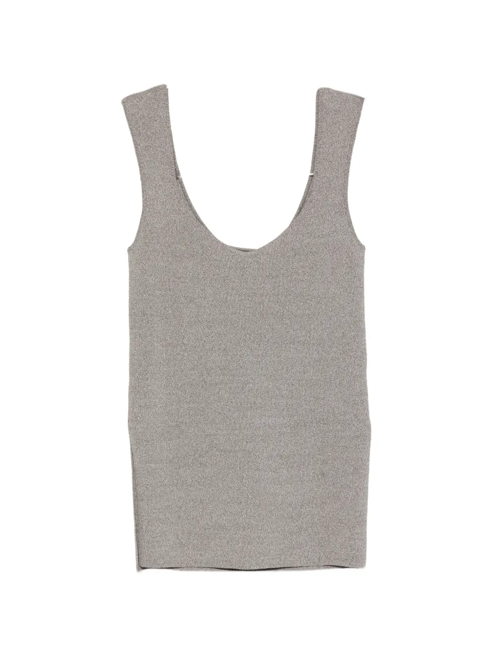 Róhe Canotta con spacco laterale - Grigio