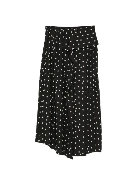 Christian Wijnants Sedona polka-dot ruffled midi skirt
