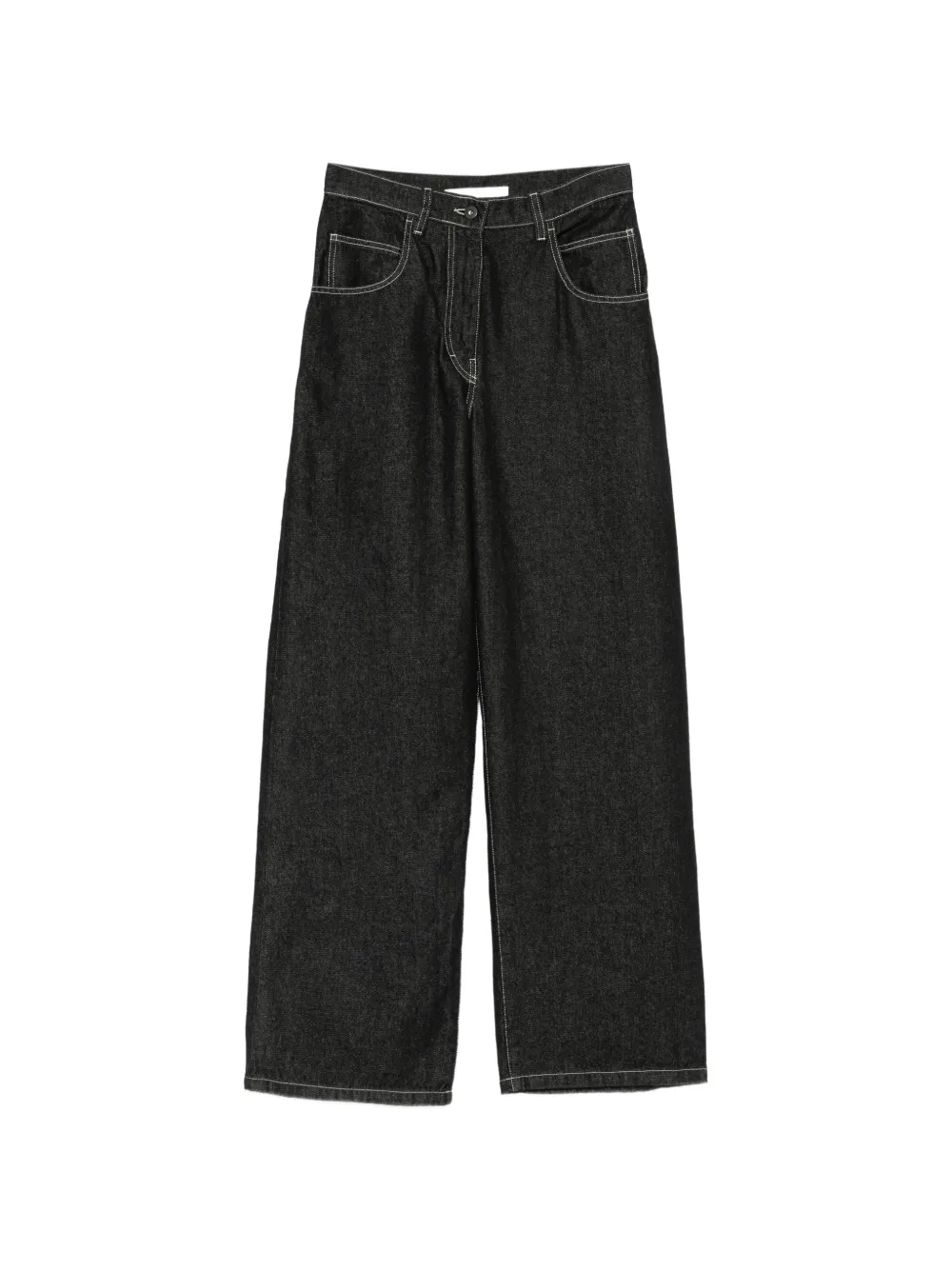Christian Wijnants Jeans Patan con cuciture a contrasto - Nero