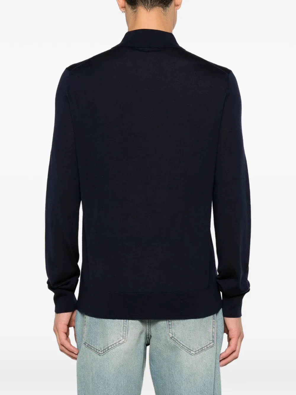 DSQUARED2 Upside Down poloshirt met lange mouwen Blauw