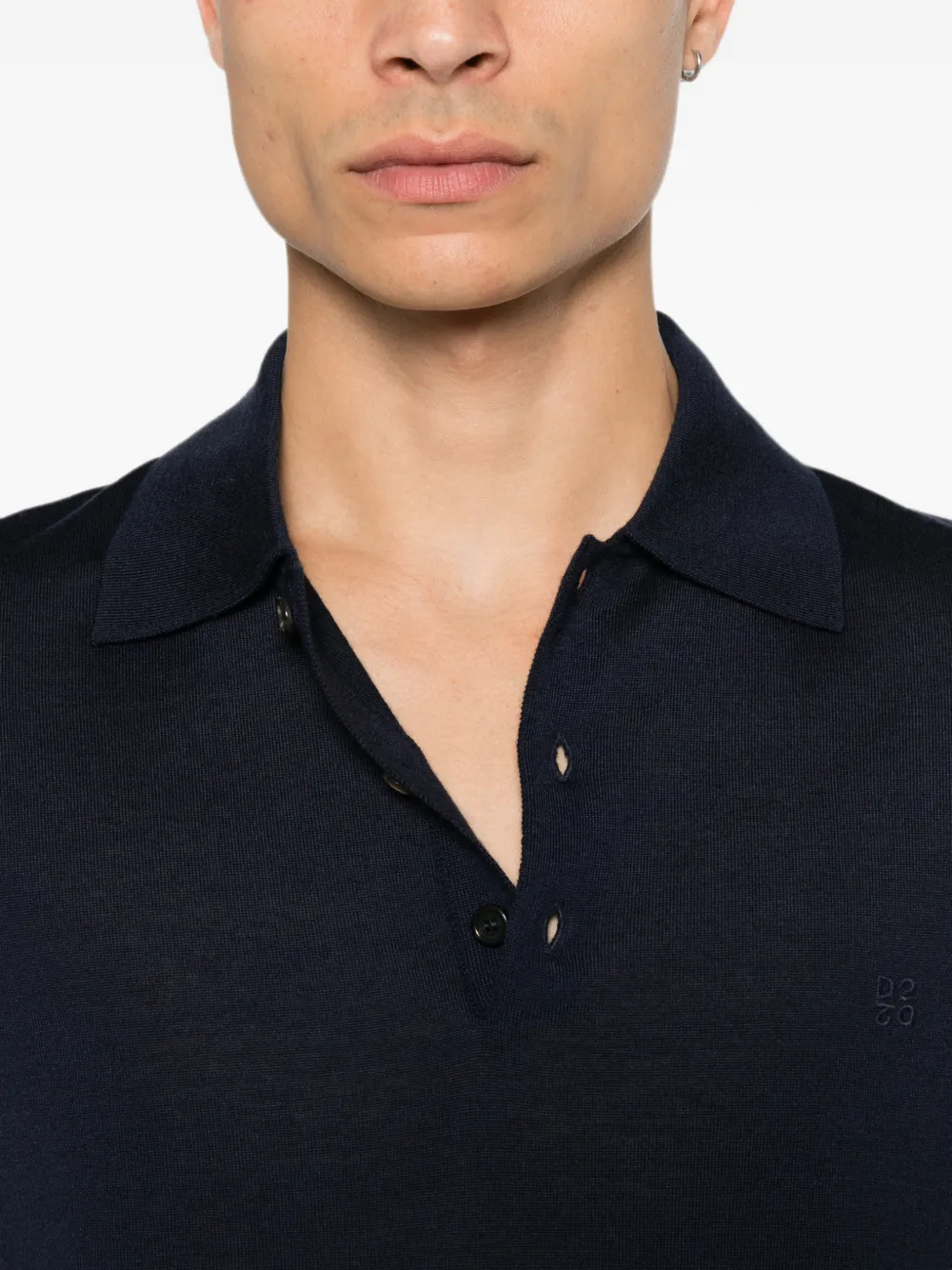 DSQUARED2 Upside Down poloshirt met lange mouwen Blauw